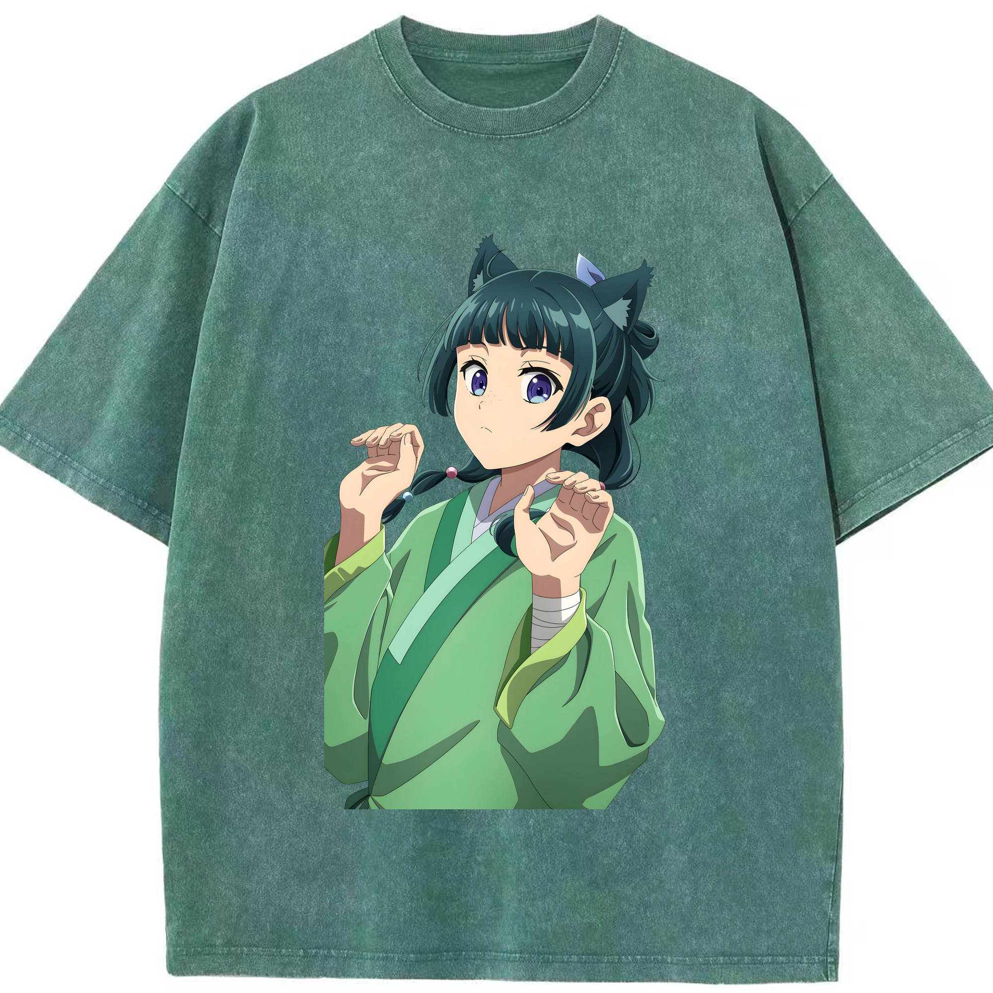 （画像用） 薬屋のひとりごと The Apothecary Diaries 綿100% ヴィンテージ風 半袖Tシャツ（フロントプリント）